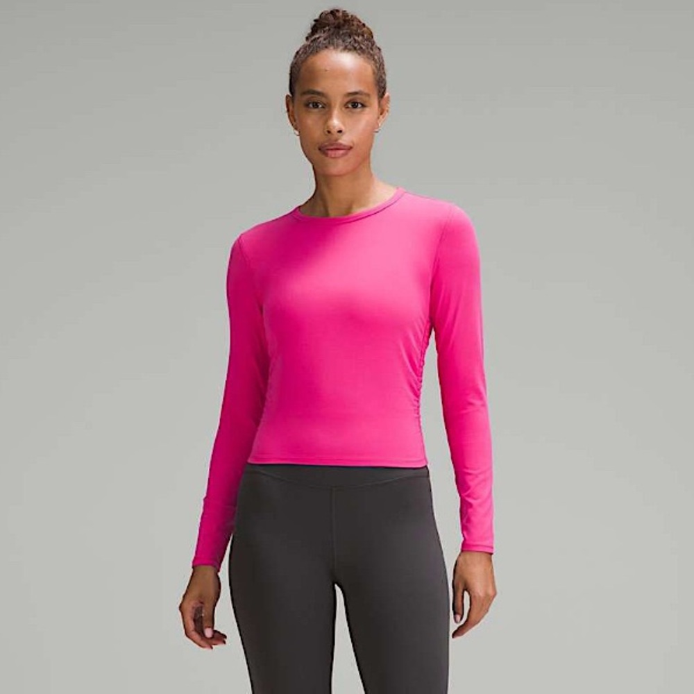 NWT Lululemon All It Takes Nulu Long-Sleeve Shirt in Sonic Pink - Size 2